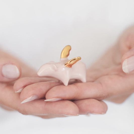 Flying Pig Figurine